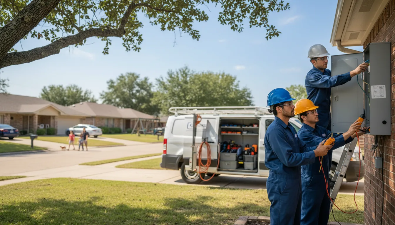Certified electrician providing emergency electrical services in Fleming, GA